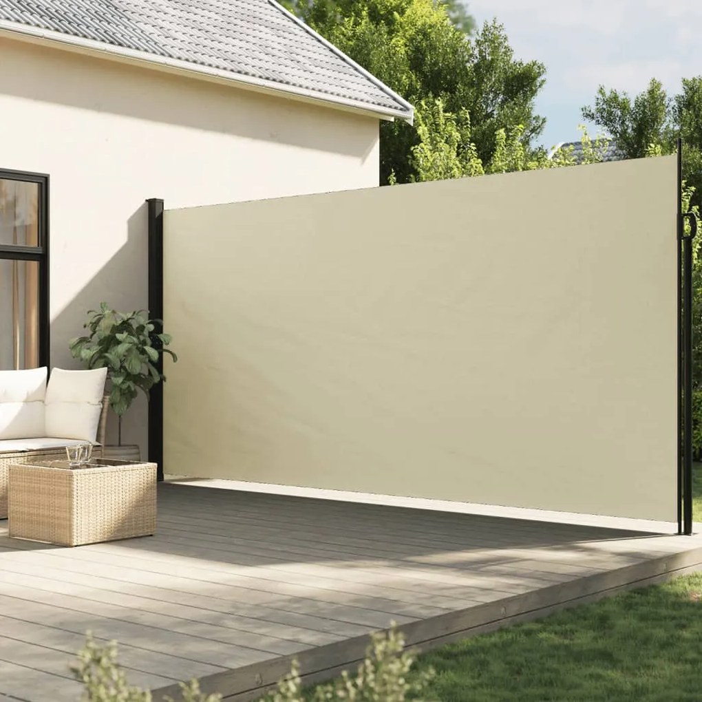 Toldo lateral retrátil 200x300 cm cor creme