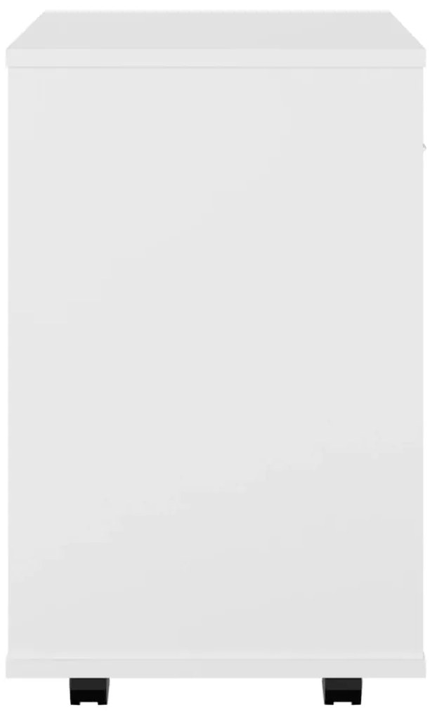 Móvel com rodas 46x36x59 cm derivados de madeira branco