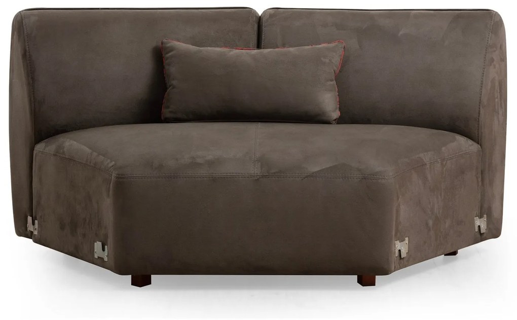 Sofá de Canto Mentis – Castanho – 360x108x79 cm