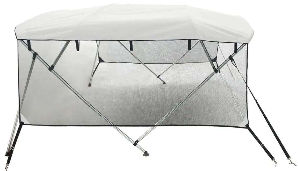 Toldo 4 arcos Bimini paredes malha laterais 243x(200-213)x137cm