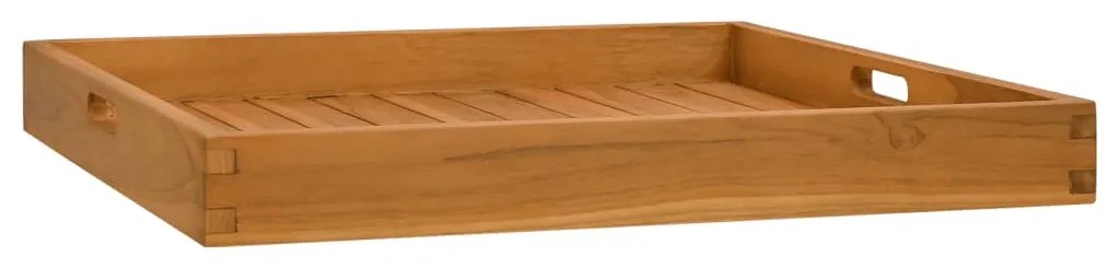 Bandeja de servir 60 x 60 cm madeira de teca maciça