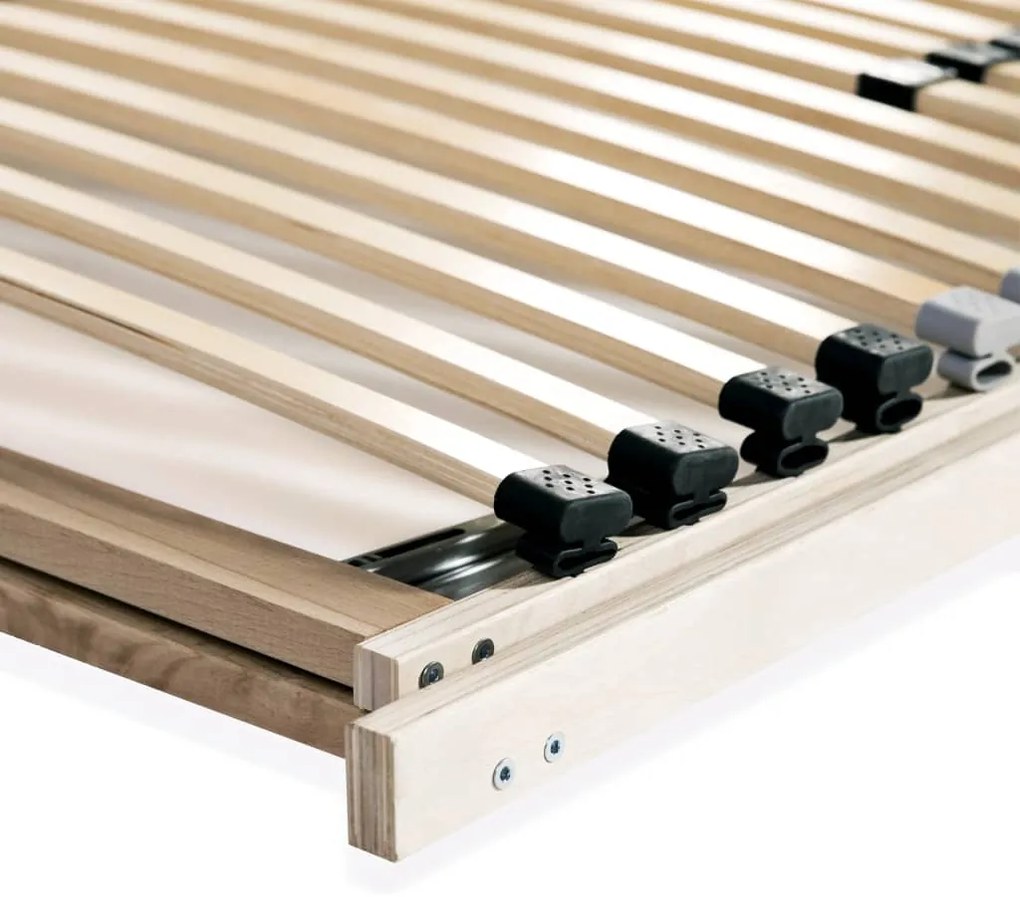 Estrados de ripas 2 pcs com 28 ripas 7 zonas 80x200 cm