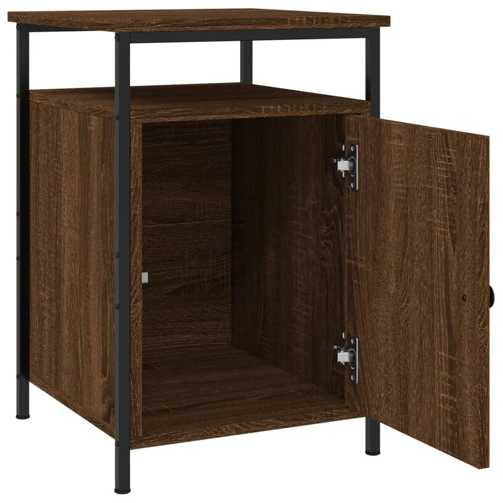 Mesas cabeceira 2pcs 40x42x60cm deriv.madeira carvalho castanho