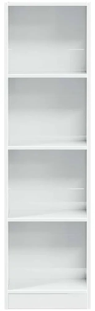 Estante 40x24x143 cm derivados de madeira branco brilhante