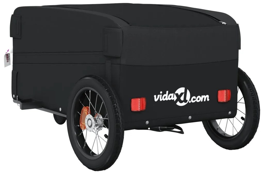 Reboque para bicicleta 30 kg ferro preto