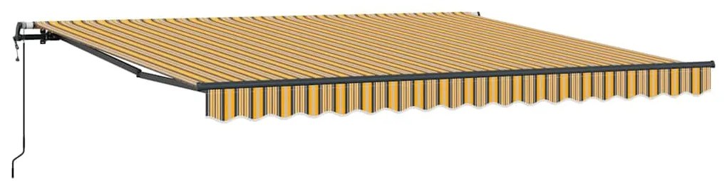 Toldo Retrátil Automático Listrado Multicolorido 400 x 350 cm