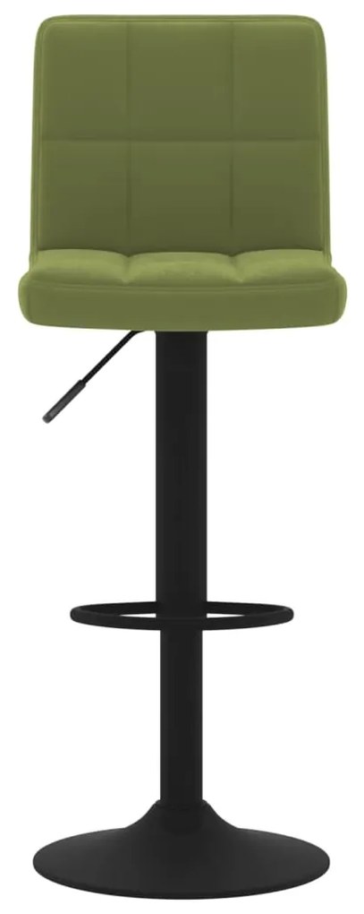 Bancos de bar 2 pcs veludo verde-claro