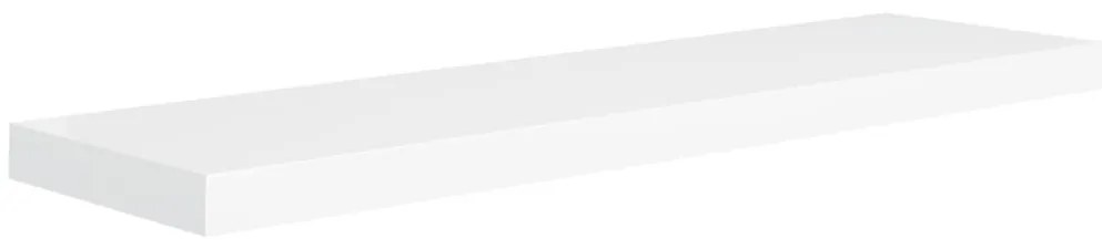 Prateleiras parede suspensas 4 pcs 90x23,5x3,8cm MDF branco