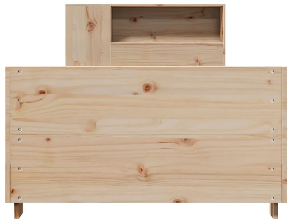 Cama sem colchão 75x190 cm madeira de pinho maciça