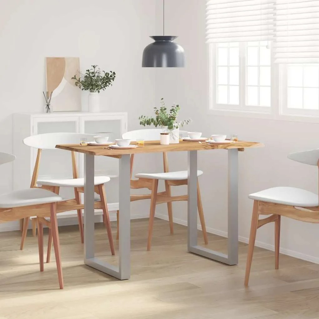 vidaXL Mesa de jantar 118x58x76 cm madeira de acácia maciça