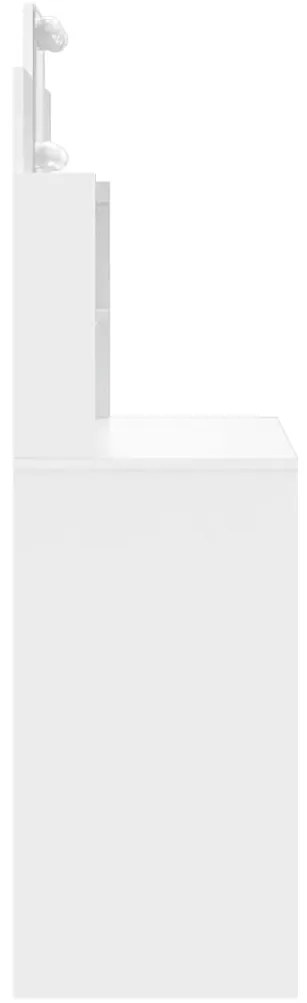 Toucador com luzes LED 96x40x142 cm branco