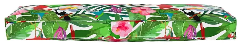 Almofadas de Pallet para Banco 2 pcs Selva Tropical 120x40x8 cm Tecido