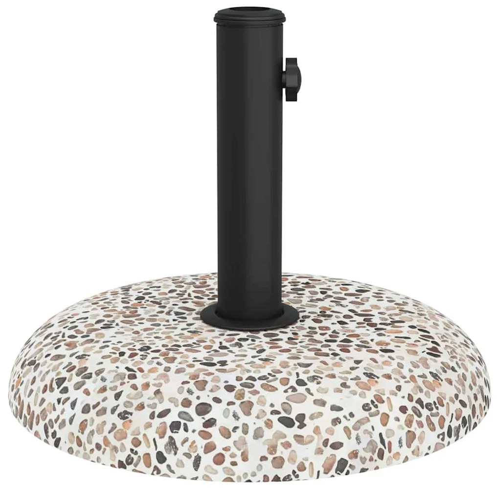 Base de Parasol para Postes de 37/42/52/58mm, Concreto Multicolorido,
