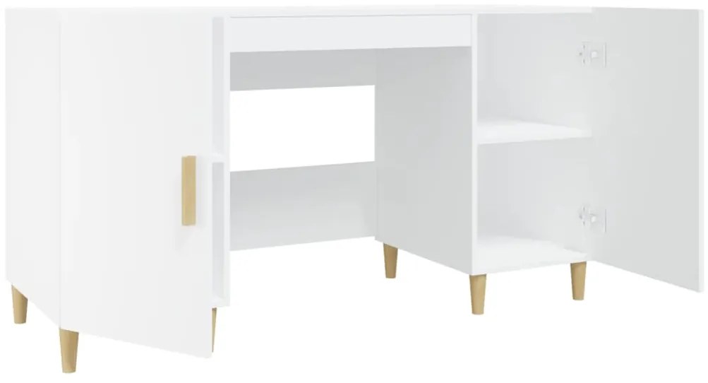 Secretária 140x50x75 cm derivados de madeira branco