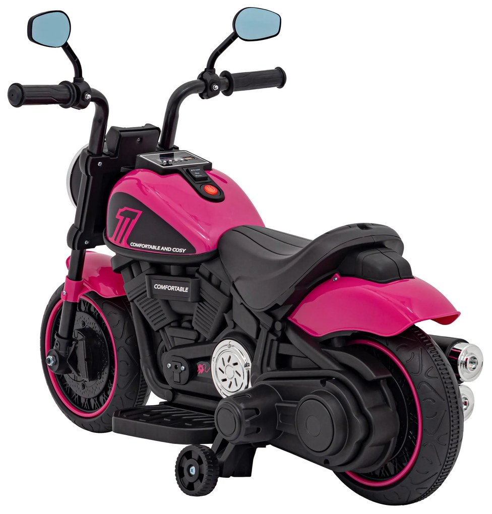 Mota elétrica para crianças 6V, Chopper FASTER, 2 a 5 anos Rosa