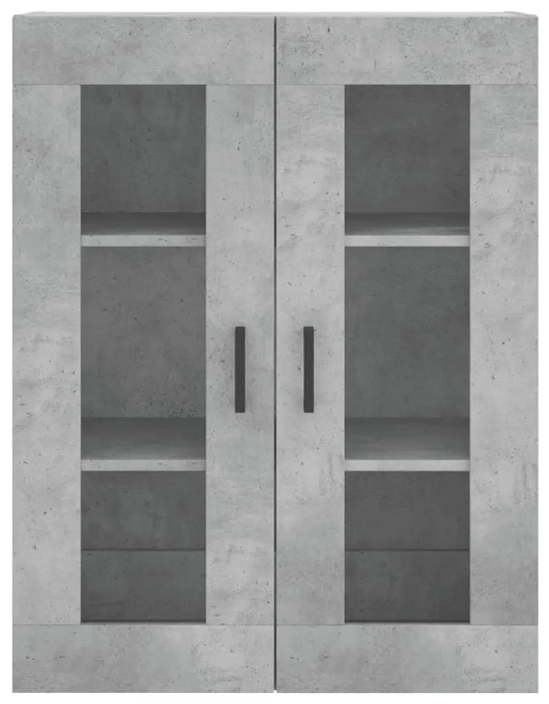 Armário alto 69,5x34x180 cm derivados de madeira cinza cimento