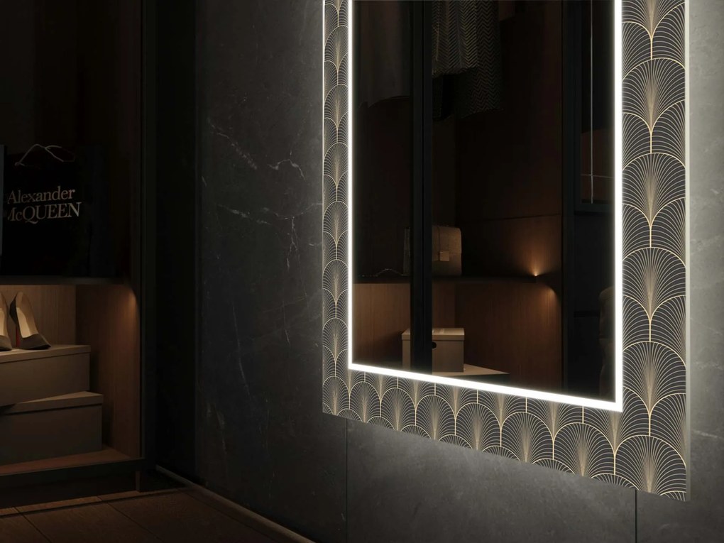 Espelho LED com decoração D19