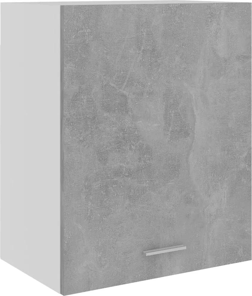 Armário de parede 50x31x60 cm contraplacado cinza cimento