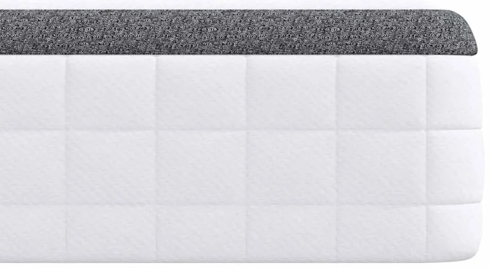 Colchões 2 pcs Branco, Cinza 80 x 200 cm Tecido Tricotado