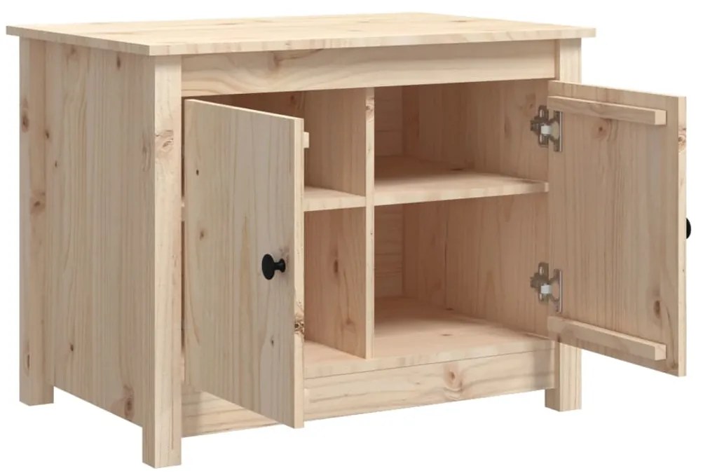 Mesa de centro 71x49x55 cm madeira de pinho maciça