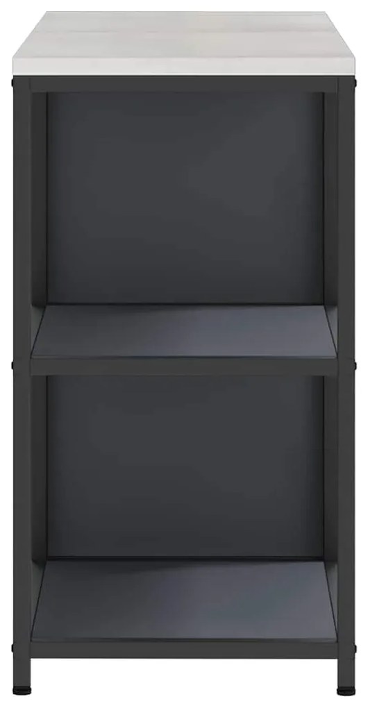Conjunto de Armazenamento de Cozinha 2 pcs Cinzento-escuro
