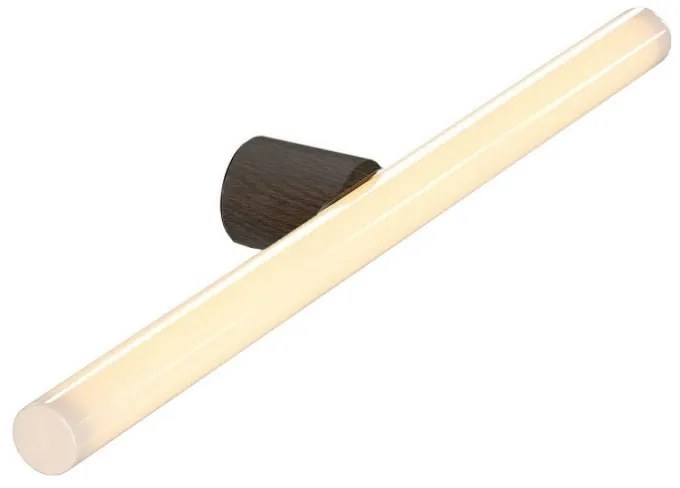 Candeeiro de parede ou teto Esse14 para lâmpada LED linear S14d - Impermeável IP44 - Wenge / Sim
