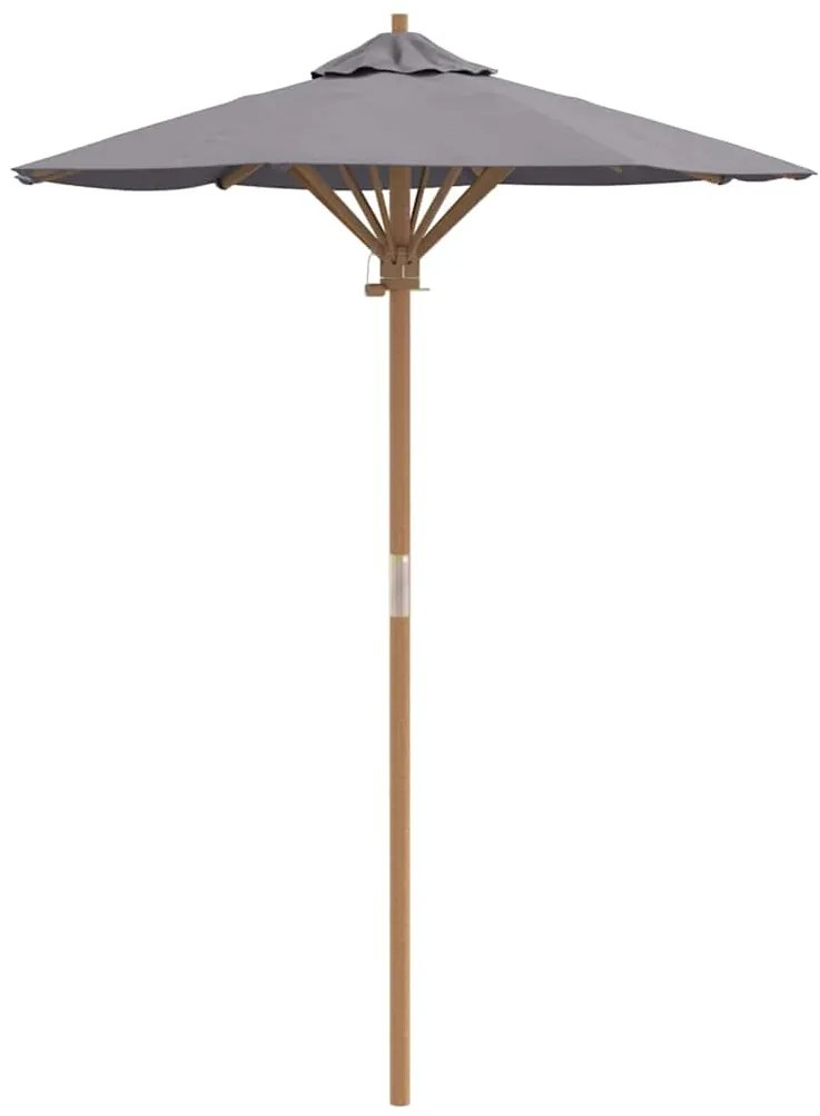 Guarda-sol de Jardim Cinza Escuro 150x210 cm Bambu