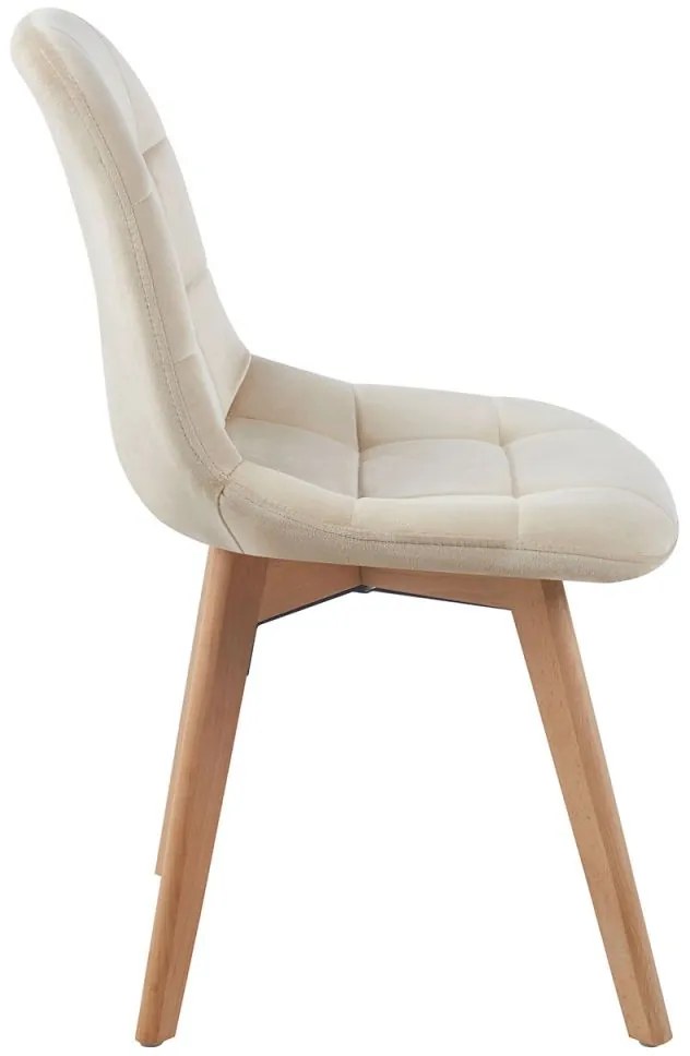 Pack 4 Cadeiras Kelen Veludo - Beige