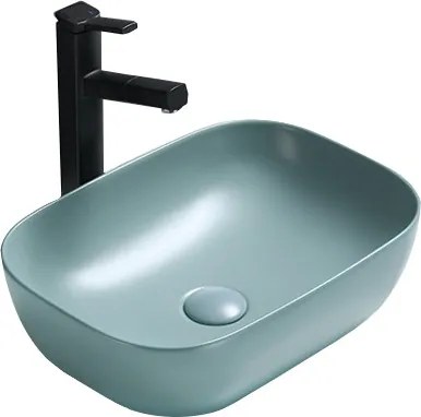 Mexen Rita lavatório de bancada 45 x 32 cm, verde claro mate - 21084548