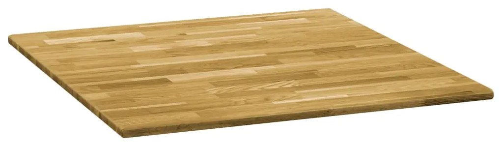 Tampo de mesa madeira de carvalho maciça quadrado 23 mm 80x80cm
