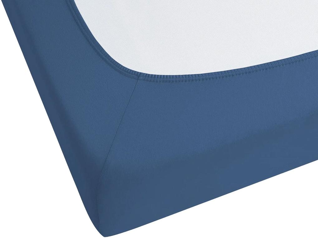Lençol-capa em algodão azul marinho 140 x 200 cm JANBU Beliani