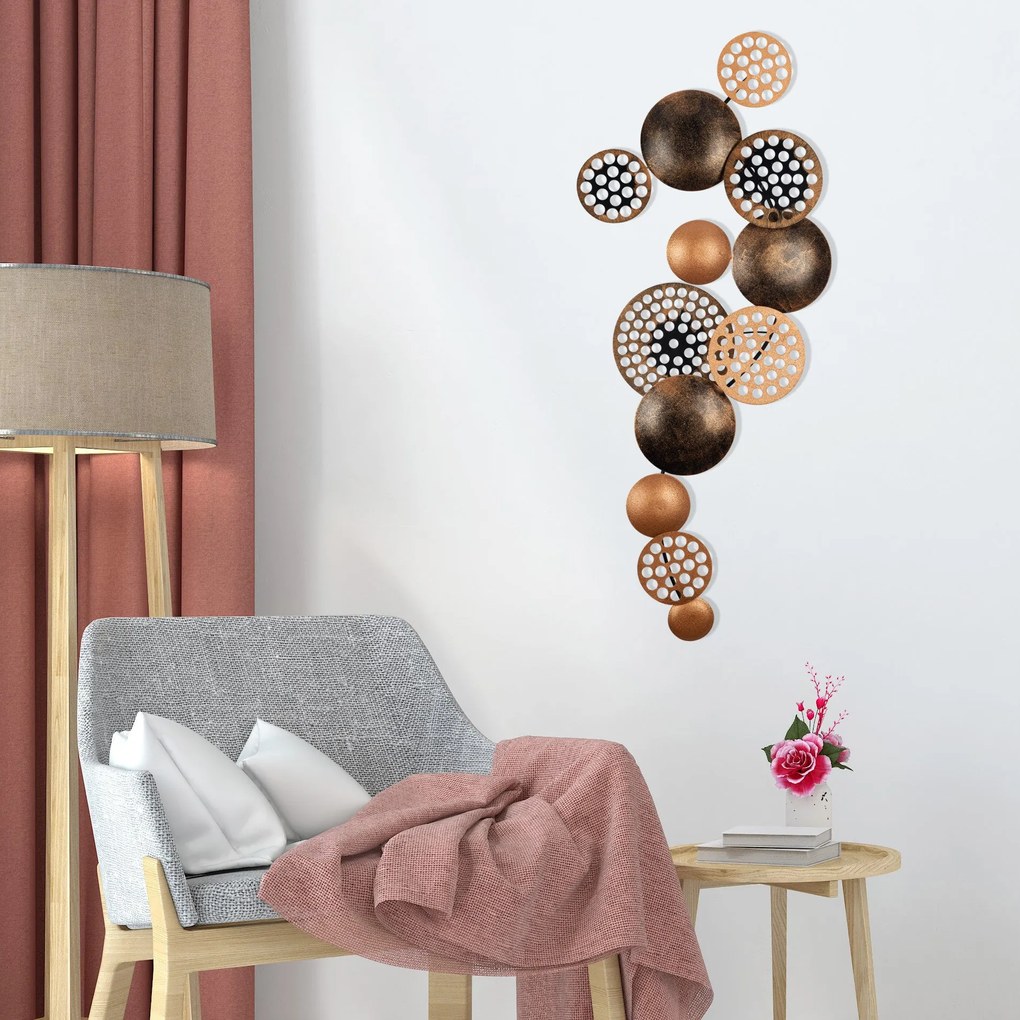 Acessório Decorativo de Parede Bronte – Multicolor – 90 x 8 x 42 cm