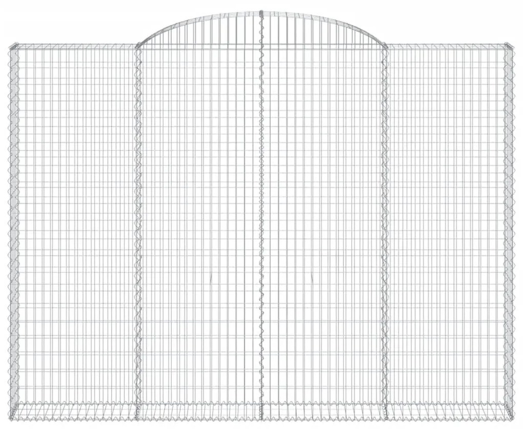 Cestos gabião arqueados 2pcs 300x30x220/240cm ferro galvanizado