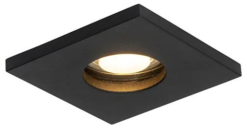 Conjunto de 6 focos embutidos modernos para casa de banho pretos - Doku