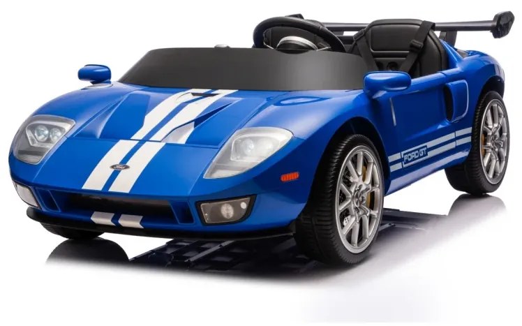 Carro elétrico para Crianças 24V 4x4 Ford GT Rodas Espuma EVA, assento couro ecológico Azul