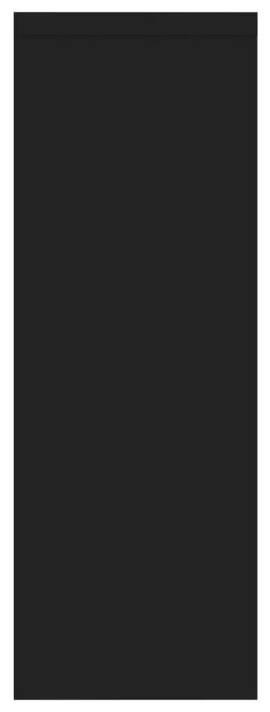 Estante de parede 45,1x16x45,1 cm derivados de madeira preto