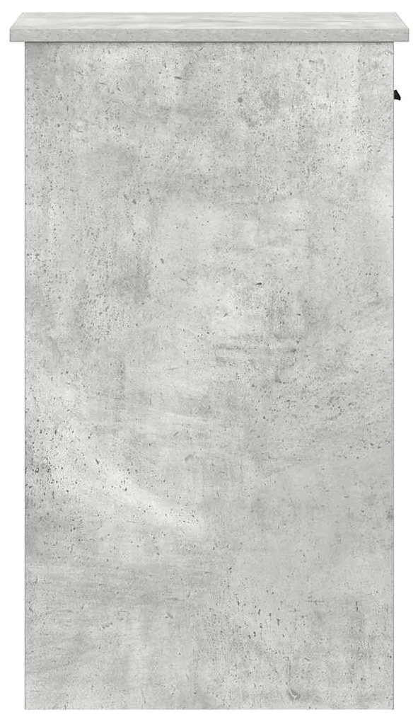 Suporte torre computador com gaveta 35x45x77cm cinzento cimento