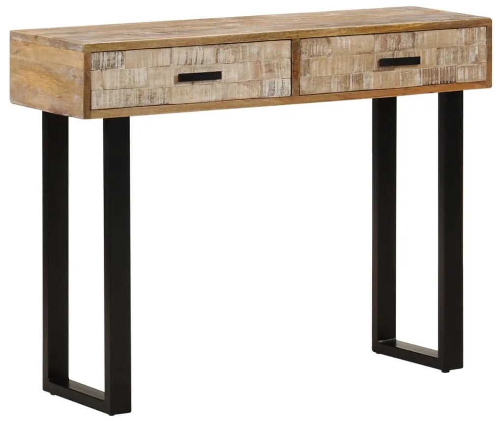 Mesa consola 100x30x75 cm madeira de mangueira maciça