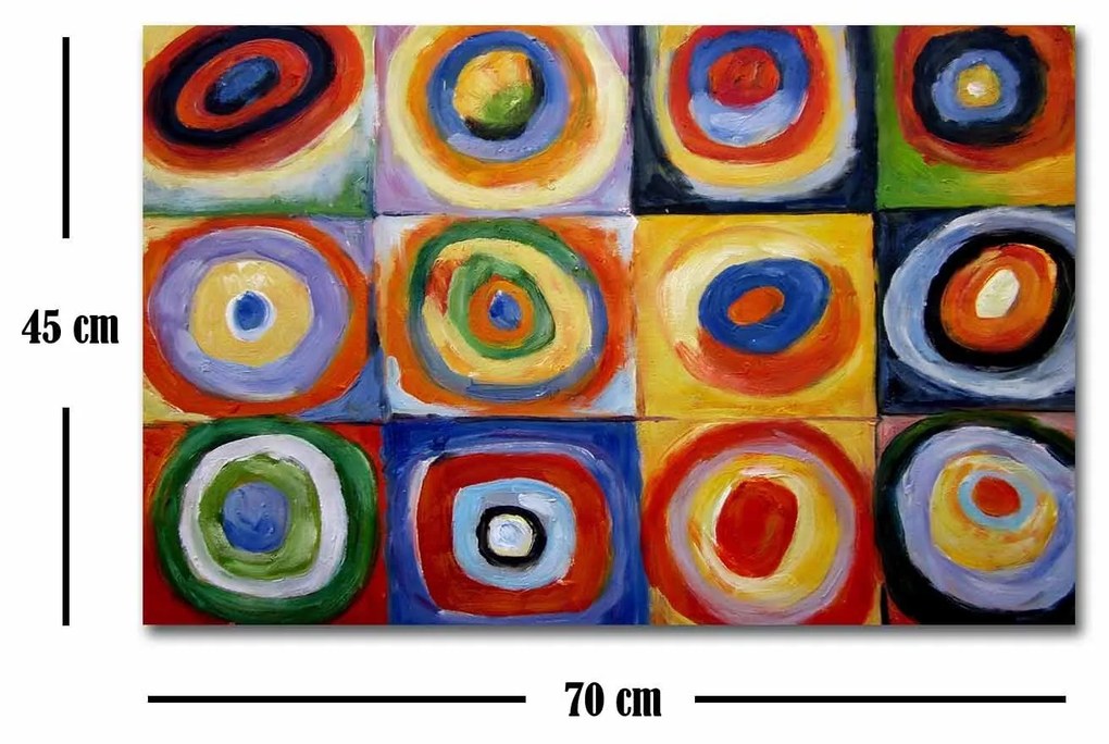 Tela Decorativa FAMOUSART-075 – Multicolor – 45 x 70 cm