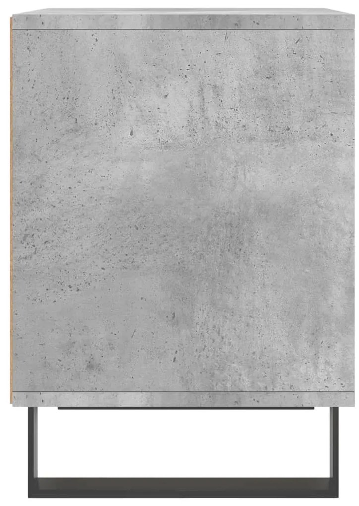 Mesa de cabeceira 40x35x50cm derivados madeira cinzento cimento