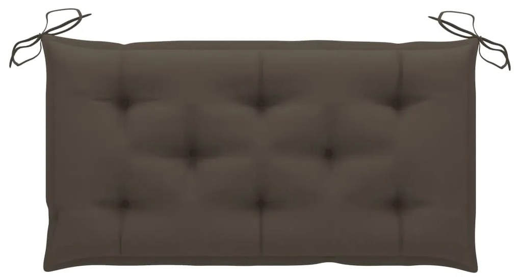 Banco baloiço 2 lug. bambu c/ folhas palmeira e almofadão 202cm