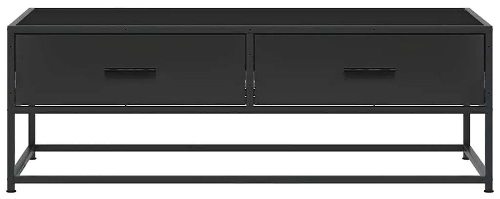 Mesa de centro 100x50x35 cm derivados de madeira/metal preto