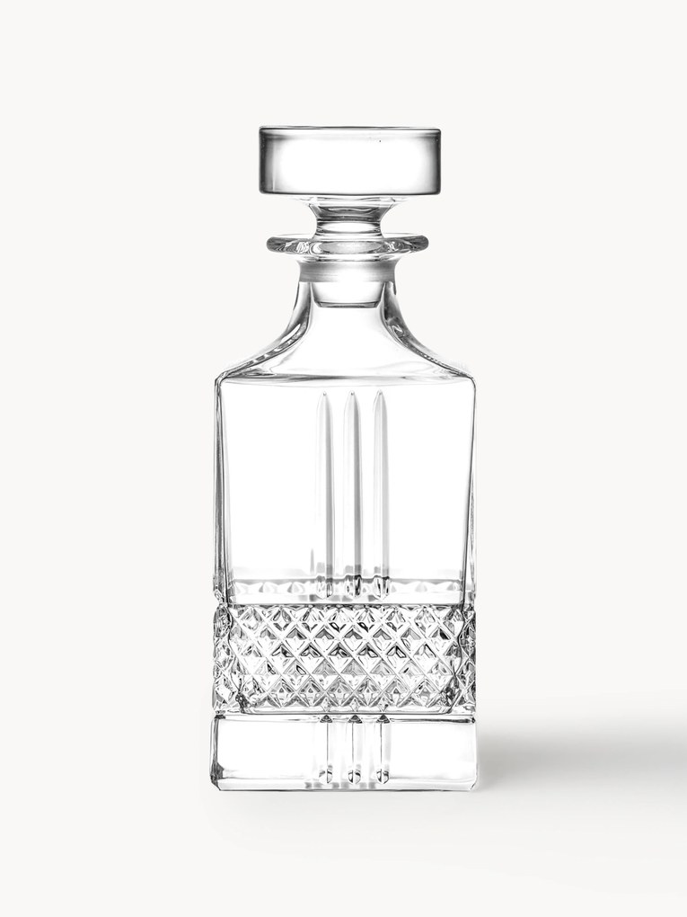 Decantador de cristal Calicavino com padrão em relevo, 850 ml