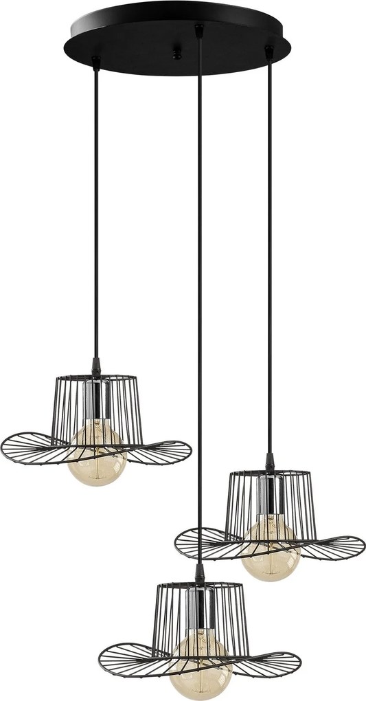 Candeeiro Tel – Preto – 50 cm x 110 cm