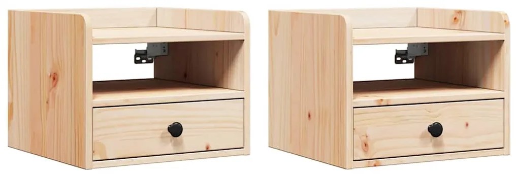 Mesas de cabeceira com gaveta 2 pcs Castanho 38 x 36 x 29,5 cm