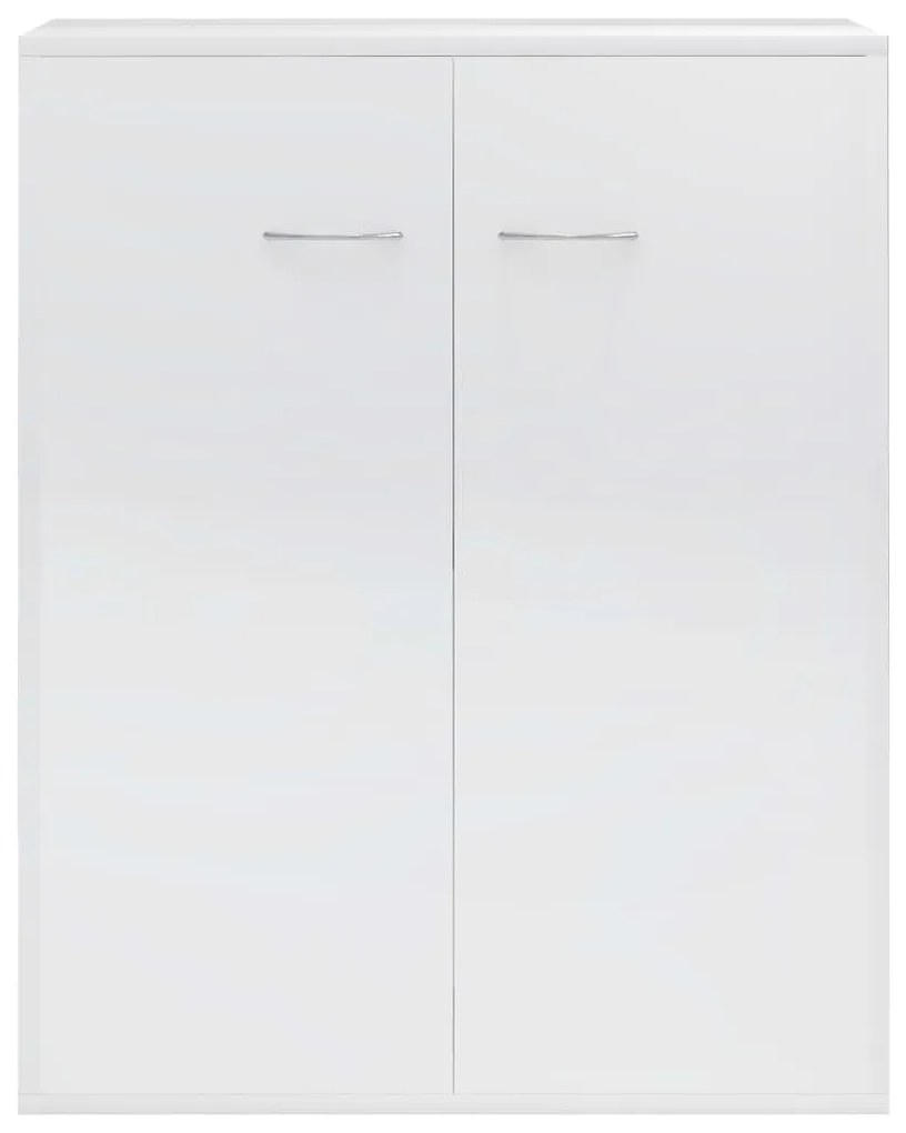 Aparador 60x30x75 cm contraplacado branco brilhante