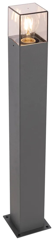 Candeeiro de pé moderno para exterior 70 cm cinzento escuro IP44 - Dinamarca Moderno