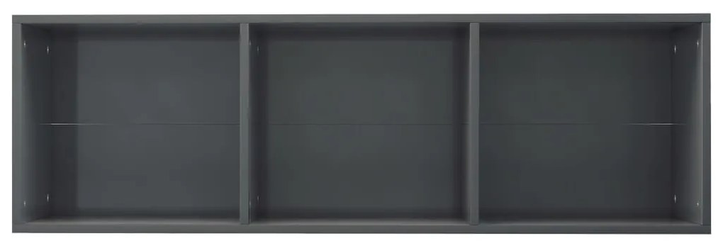 Estante/móvel TV derivados de madeira cinzento brilhante