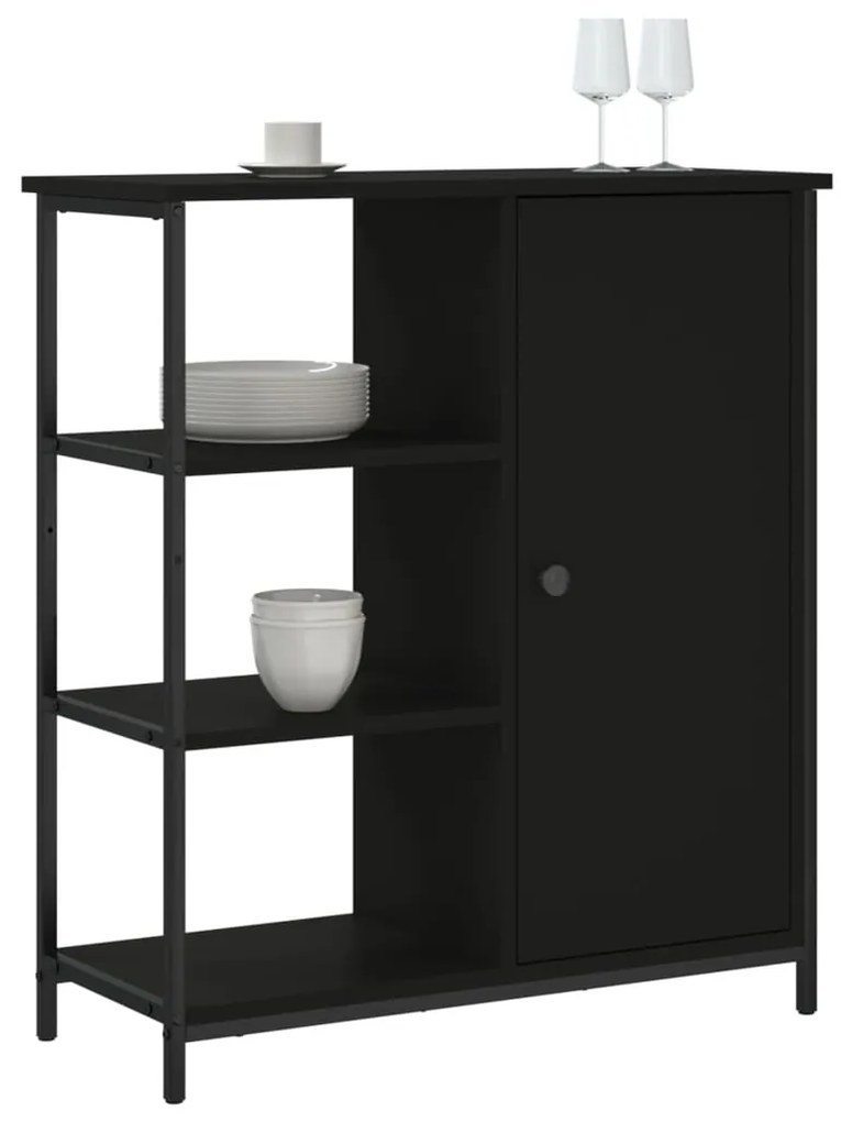 Aparador 70x30x80 cm derivados de madeira preto