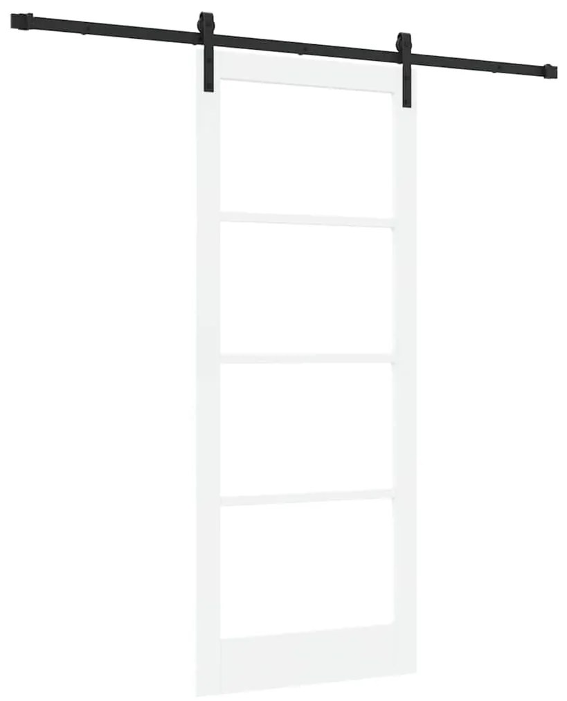 Porta Deslizante com Conjunto de Ferragens 'ORKDAL'Branca 86x211 cm